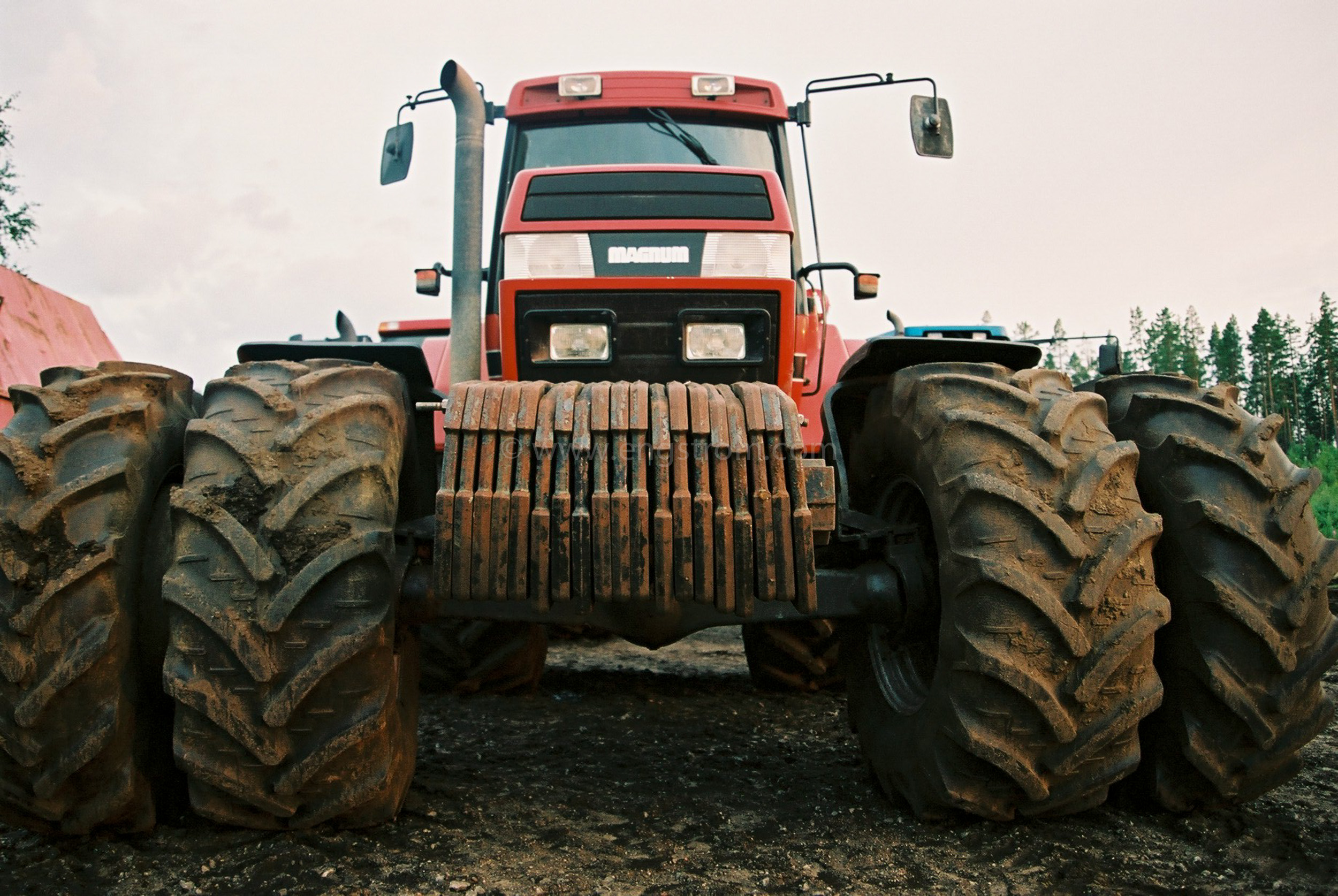 JE0318_36, Närbild på CaseIH traktor framifrån, Jonas Engström