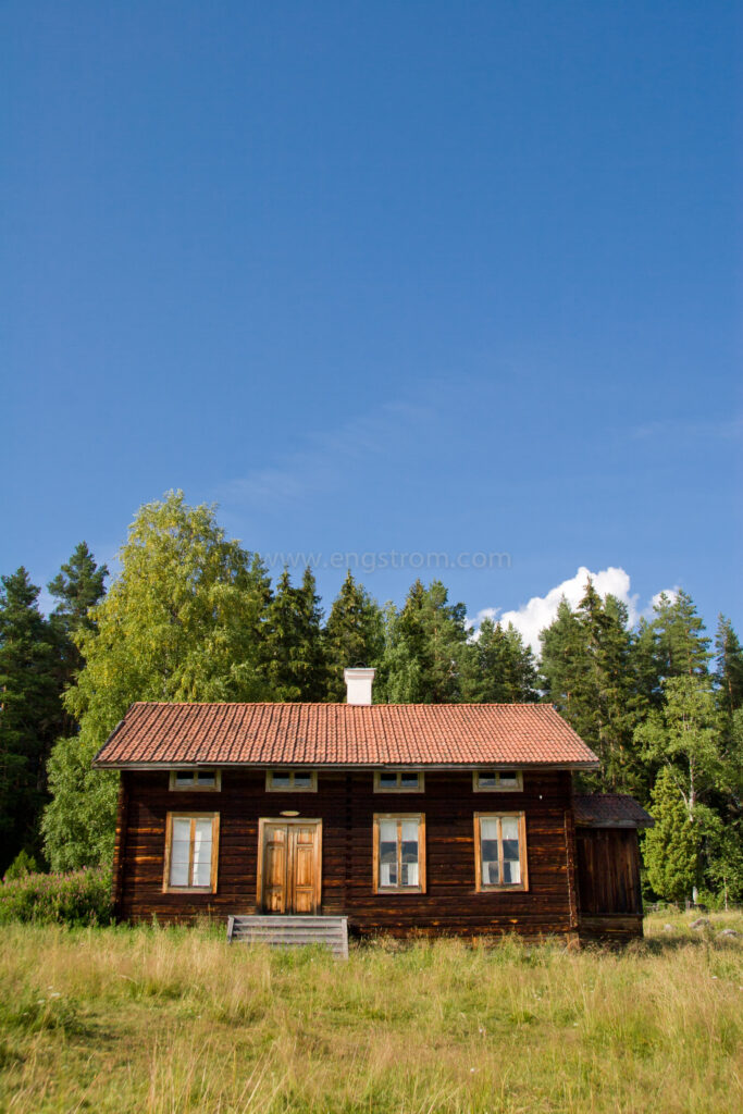 JE_11762, Vacker Hälsingegård i skogsbrynet, Jonas Engström