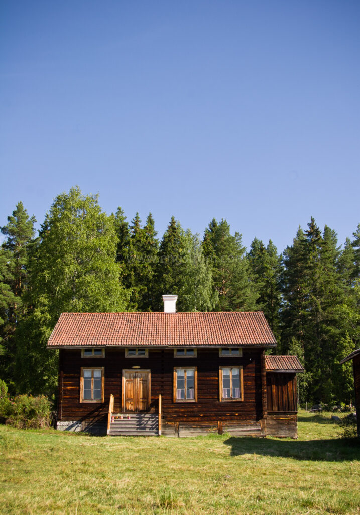 JE_17941, Timrat 1800-tals hus i skogsbrynet, Jonas Engström